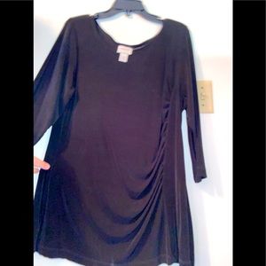 Chico's Travelers long black top SIZE 3